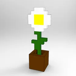 🌸 MINECRAFT -- MINECRAFT FLOWER -- WITH POT -- MODEL Nº4 🌸