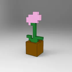 🌸 MINECRAFT -- MINECRAFT FLOWER -- WITH POT -- MODEL Nº5 🌸