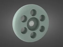 Parametric  dual bearing caster wheel - Free 3D Print Model