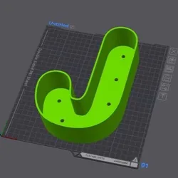 Pot with letter J (2 sizes)