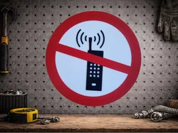 Prohibition Sign - No Mobile Phones - Free 3D Print Model