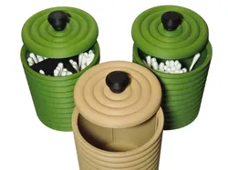 Q-Tip Holder with Lid – Bathroom Organizer - Free 3D Print Model