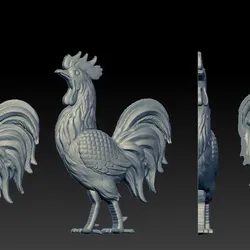 Rooster reliefs