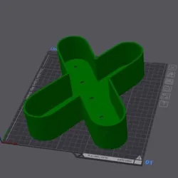 X letter pot (2 sizes)