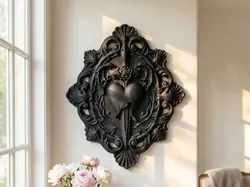 Baroque Ex-Voto - Pierced Heart Art - Free 3D Print Model