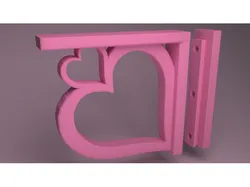 Heart Shelf Brace