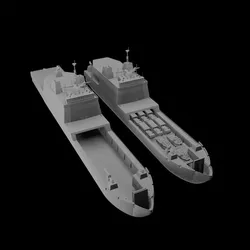 Light Amphibious Assault Warship – 3D Printable Model (Empty & Loaded with Vehicles)