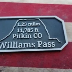 Maverick's Trail badge Williams Pass Pitkin Colorado