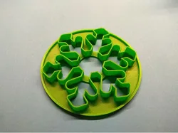 Snowflake cookie cutter
