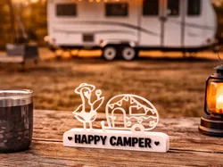 Stand "Happy Camper" - Free 3D Print Model