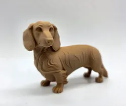 Standing Dachshund (long haired) - Free 3D Print Model
