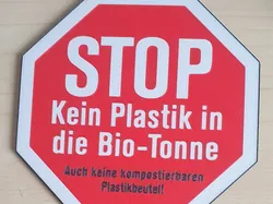 Stop No Plastic in the Organic Waste Bin - Free 3D Print Model