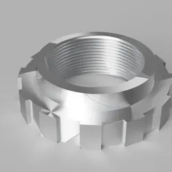 Trapnut Nut TR52x2 – Custom Spring Preload Nut for Motorcycle Suspension