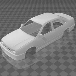 Vauxhall Cavalier BTCC 1993 Shell Body – Divided Parts for Easy Printing