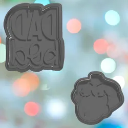 Fathers Day Dad Bod Cookie Cutter Set