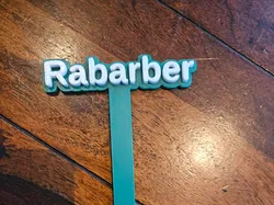Garden Stake Rhubarb - Free 3D Print Model