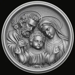 Holy Family Pendant 3D print model