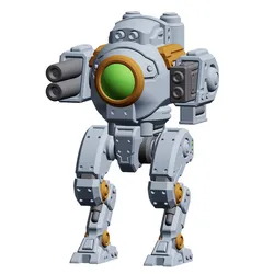 Mech Forge Storm Titan – 3D Printable Walker Mech Miniature  – Tabletop Wargame STL – Royalty-Free