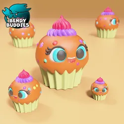 Muffin Keychain / Cute Monster / Collectible Creature Model / Print-in-Place Figure / Fantasy World Decoration