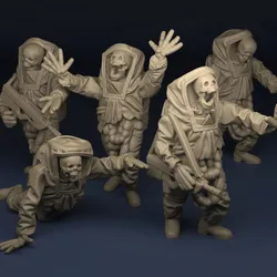 Set_01  Zombies in biohazard suits