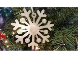 Snowflake Stylized Ornament - Designed by a five year old!