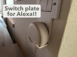 switch plate for alexa - Free 3D Print Model