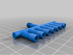 6mm 1 in 7 out Aquarium fittings