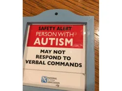 Autism Alert Sign