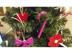 Candy Cane Ornament - Designed by a five year old