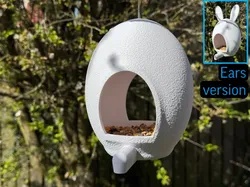 Egg Bird Feeder, Hanging Garden Feeder, 2 Variants - Free 3D Print Model