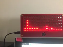 LED Temperature & clock Time Wireless Music Spectrum Analyzer