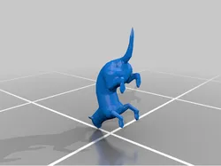 low poly ferret