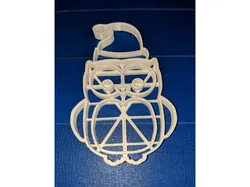 Santa Owl Cookie Cutter