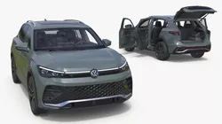 Volkswagen Tiguan 2024 Green Rigged 3D model