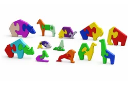 Animal Puzzle for Kids - Free 3D Print Model