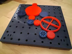 Educational Gear Train Building Toy For Kids - Free 3D Print Model