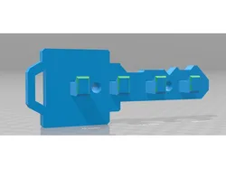 Fully Printed "Key" Keyholder
