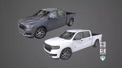 Generic Pickup Truck 03 Collection All PBR Unity UE Textures Low-poly 3D model