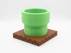 Mario Pipe Marker Pen Holder Storage Box - Free 3D Print Model