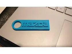 Mazda logo keychain