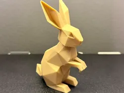 Origami Bunny - Free 3D Print Model