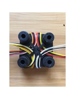 Pixfalcon support with wires organizer and dampers