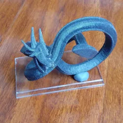 Torus knot dragon - low poly