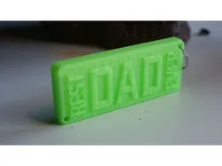 BEST DAD EVER keychain (fathers day)
