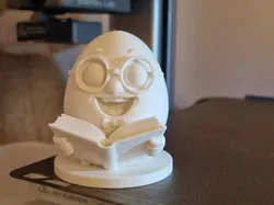 Bookworm Easter Egg - Free 3D Print Model