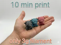 Cute Mini Cow - Tiny Animal Series - Free 3D Print Model