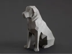 Low Poly Golden Retriever - Beto