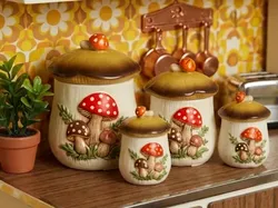Merry Mushroom Canisters - Free 3D Print Model