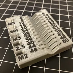 Metric small screw measuring device