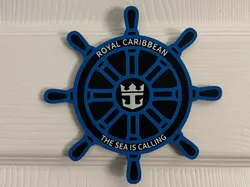 ROYAL CARIBBEAN DOOR SHIP WHEEL SIGN - Free 3D Print Model